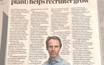 Nurturing staff (and potted plant) helps recruiter Yala grow