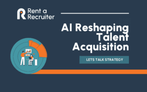 Dark background with white text of report title: AI Reshaping Talent Acquisition: Download Report Guide